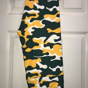 Custom Green Bay Leggings Camo Plus Size